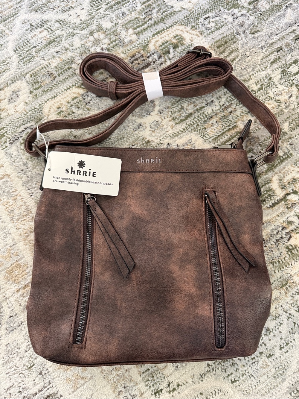 Brown Crossbody Bag - Faux Leather Women’s Purse
